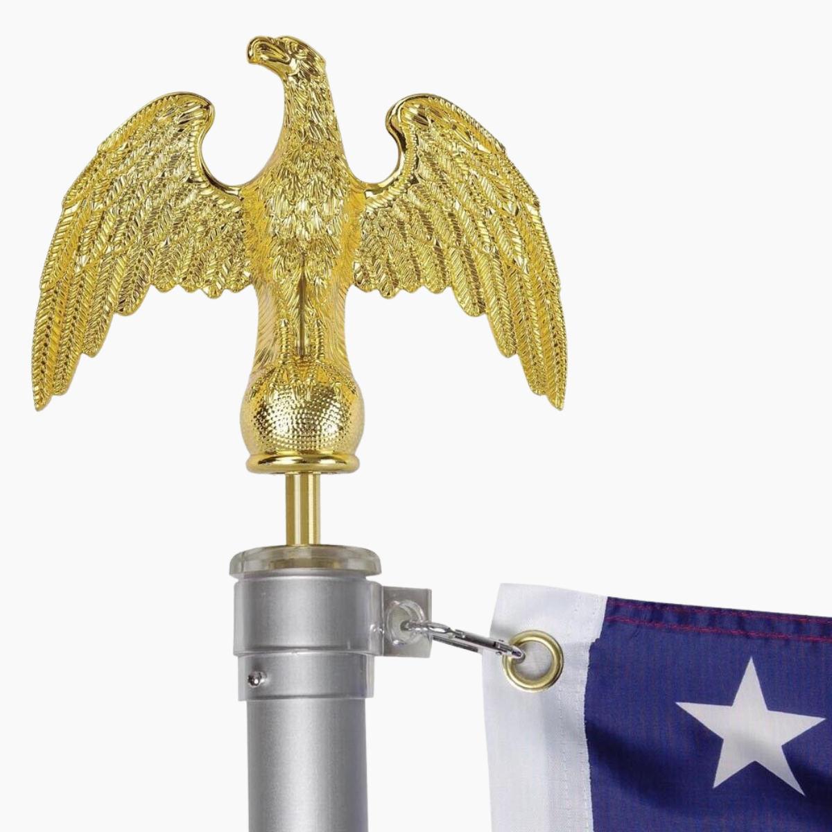NQ 5 FT Flag Pole for Outside House with Eagle Topper NQ 5 FT Flag Pole for Outside House with Eagle Topper