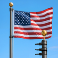 Black Telescoping Flagpole