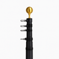 Black Telescoping Flagpole