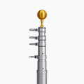 Silver Telescoping Flagpole