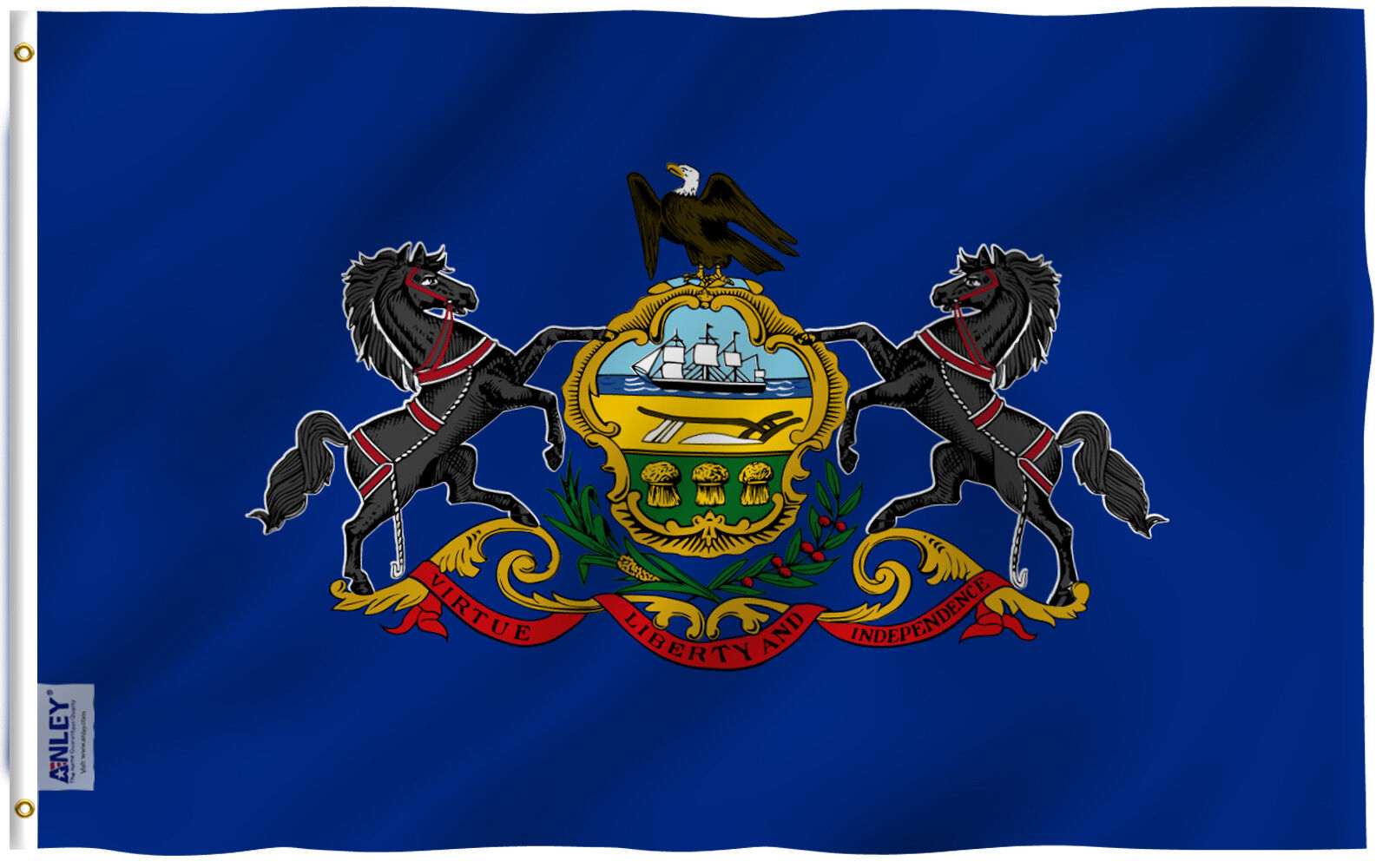 Pennsylvania State Flag Victory Flagpoles pennsylvania-state-flag-victory-flagpoles